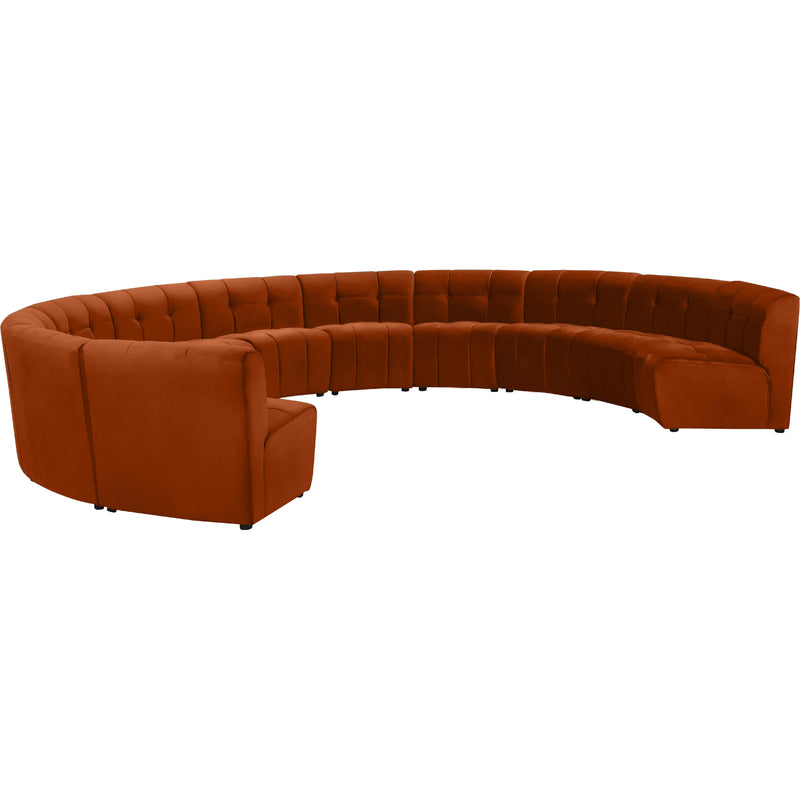 Meridian Limitless Cognac Velvet 11pc. Modular Sectional IMAGE 3