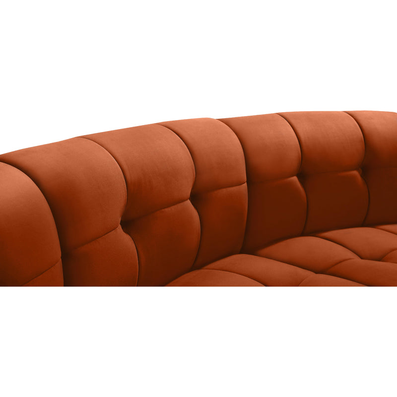 Meridian Limitless Cognac Velvet 11pc. Modular Sectional IMAGE 6