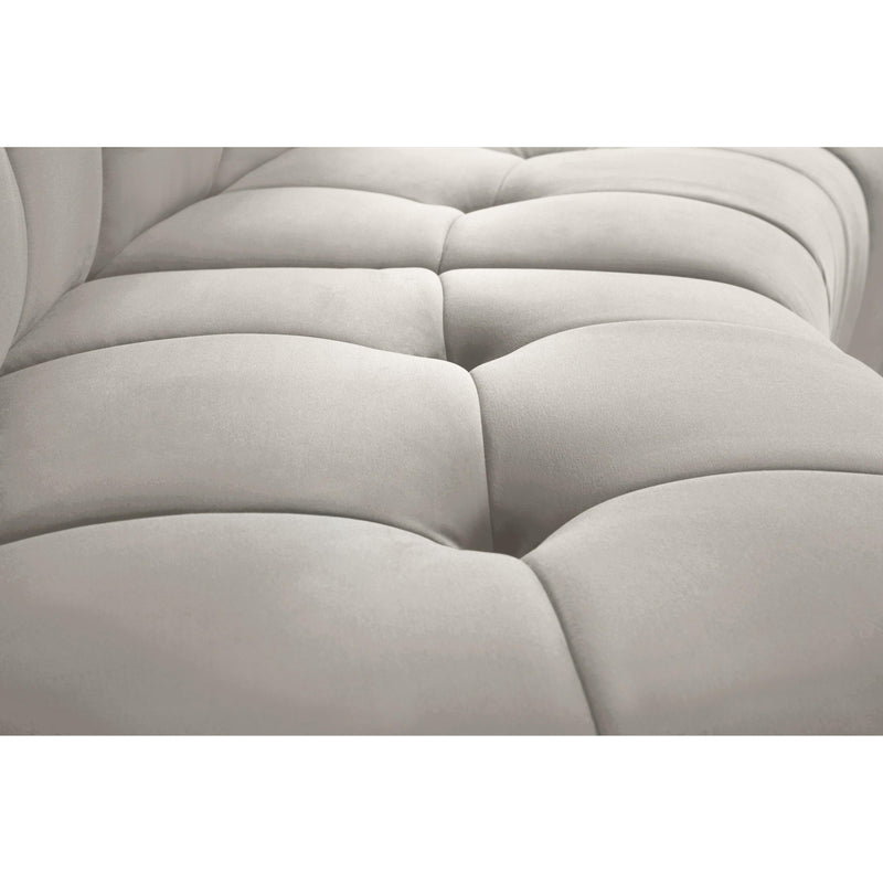 Meridian Limitless Cream Velvet 10pc. Modular Sectional IMAGE 7