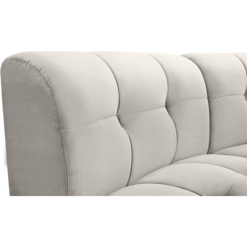 Meridian Limitless Cream Velvet 10pc. Modular Sectional IMAGE 8