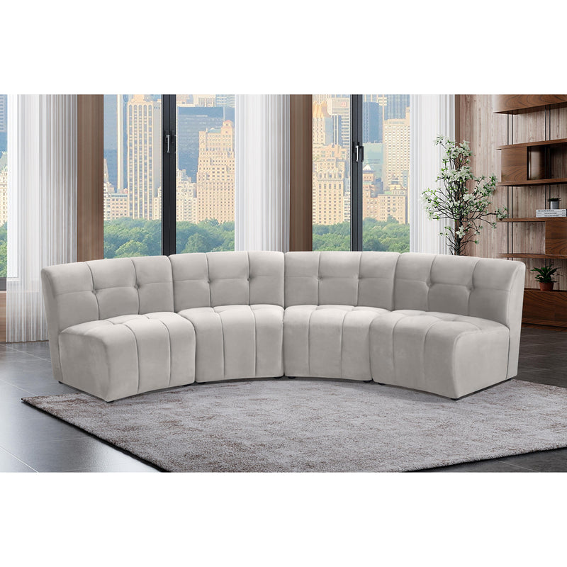 Meridian Limitless Cream Velvet 4pc. Modular Sectional IMAGE 13