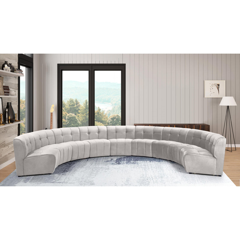 Meridian Limitless Cream Velvet 9pc. Modular Sectional IMAGE 12