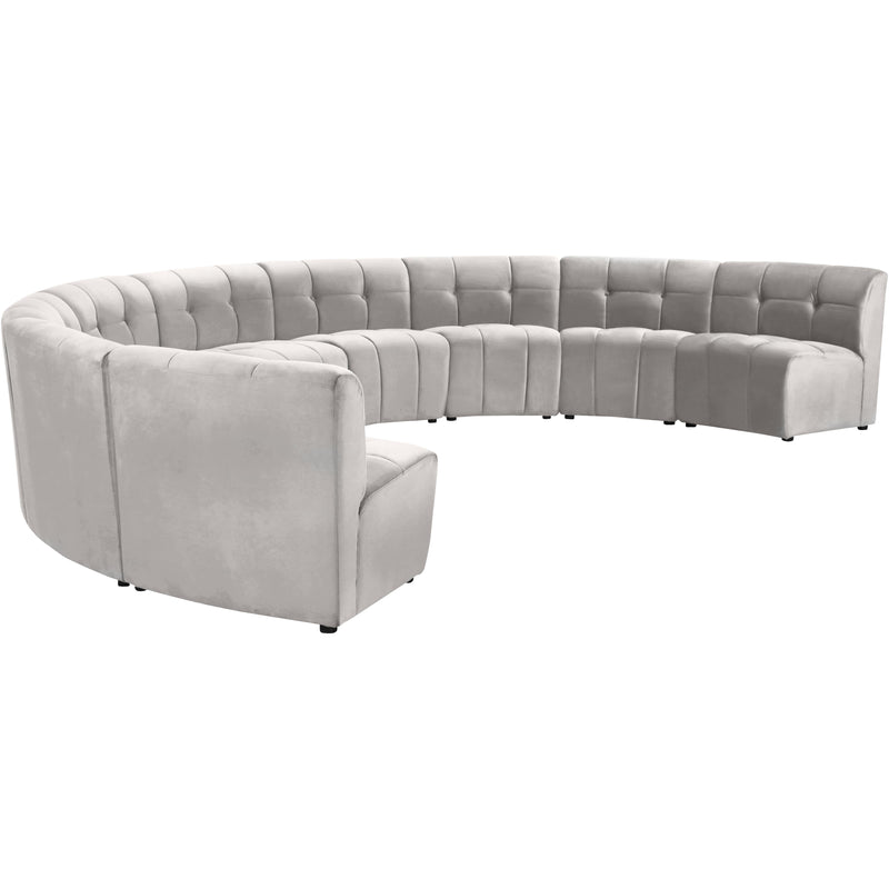 Meridian Limitless Cream Velvet 9pc. Modular Sectional IMAGE 2