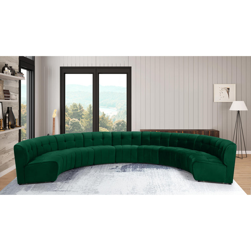 Meridian Limitless Green Velvet 9pc. Modular Sectional IMAGE 12