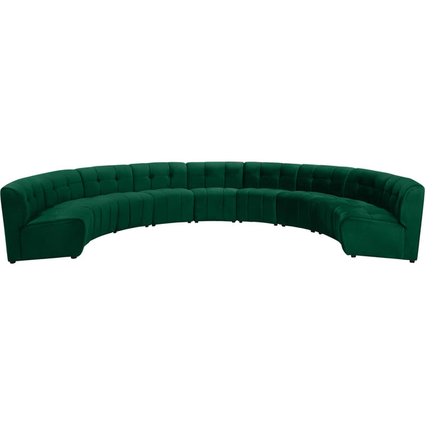 Meridian Limitless Green Velvet 9pc. Modular Sectional IMAGE 1