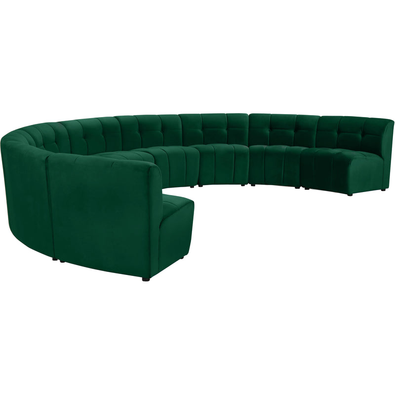 Meridian Limitless Green Velvet 9pc. Modular Sectional IMAGE 2