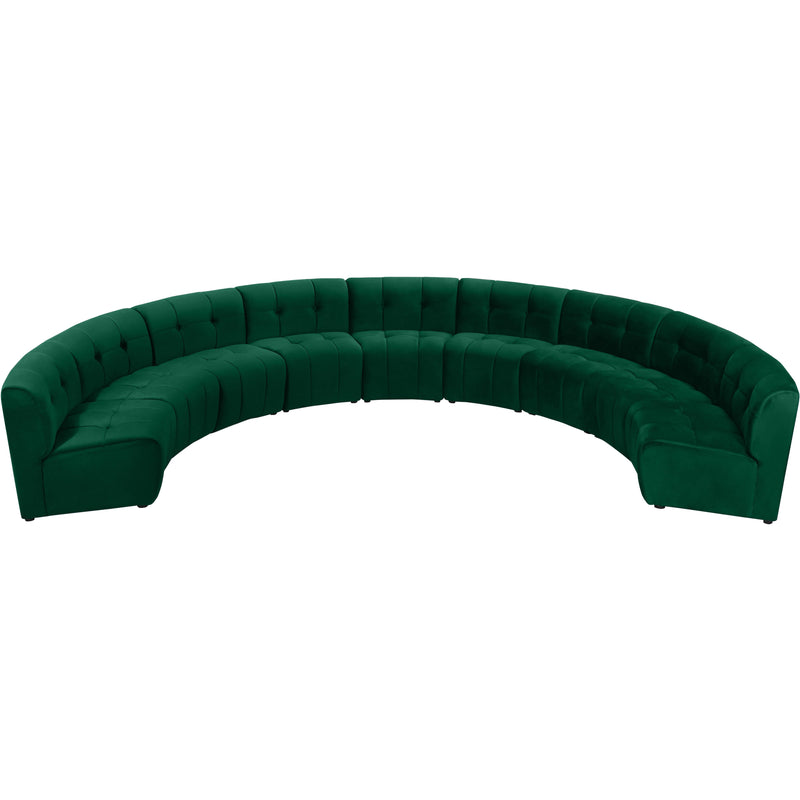 Meridian Limitless Green Velvet 9pc. Modular Sectional IMAGE 4