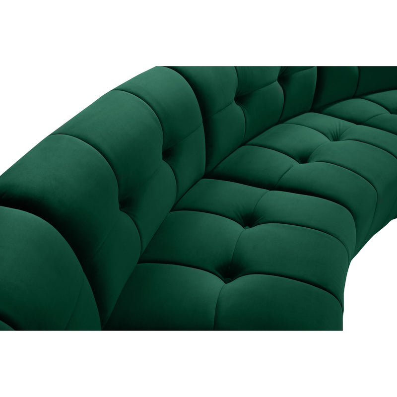 Meridian Limitless Green Velvet 9pc. Modular Sectional IMAGE 6