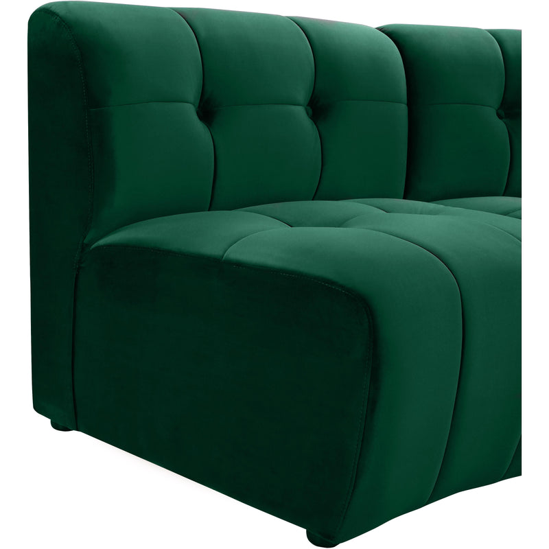 Meridian Limitless Green Velvet 9pc. Modular Sectional IMAGE 9