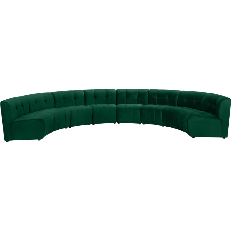 Meridian Limitless Green Velvet 8pc. Modular Sectional IMAGE 1