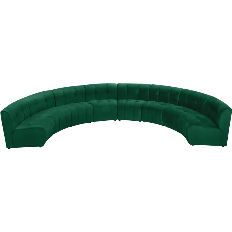 Meridian Limitless Green Velvet 8pc. Modular Sectional IMAGE 4