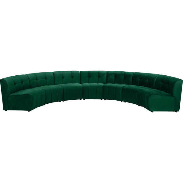 Meridian Limitless Green Velvet 7pc. Modular Sectional IMAGE 1