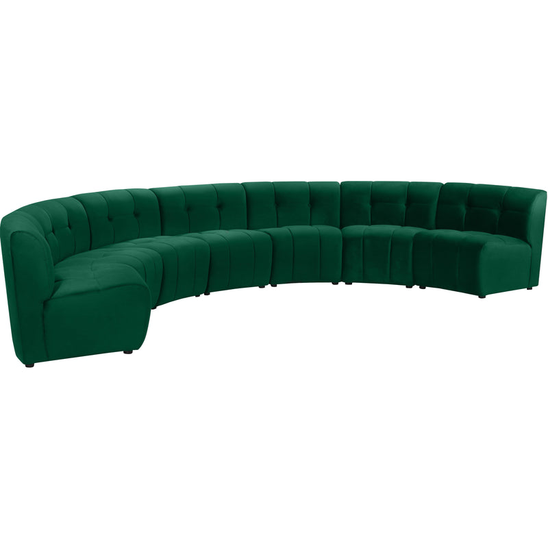 Meridian Limitless Green Velvet 7pc. Modular Sectional IMAGE 2