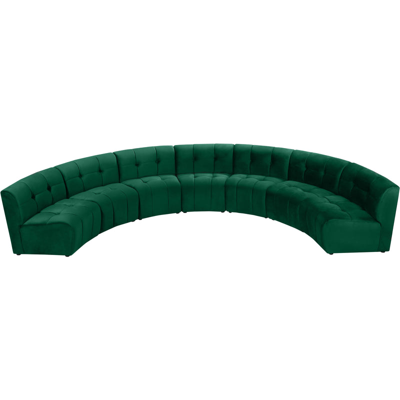 Meridian Limitless Green Velvet 7pc. Modular Sectional IMAGE 4