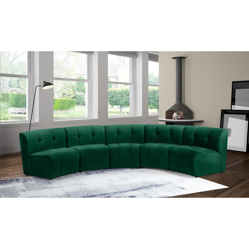 Meridian Limitless Green Velvet 5pc. Modular Sectional IMAGE 12