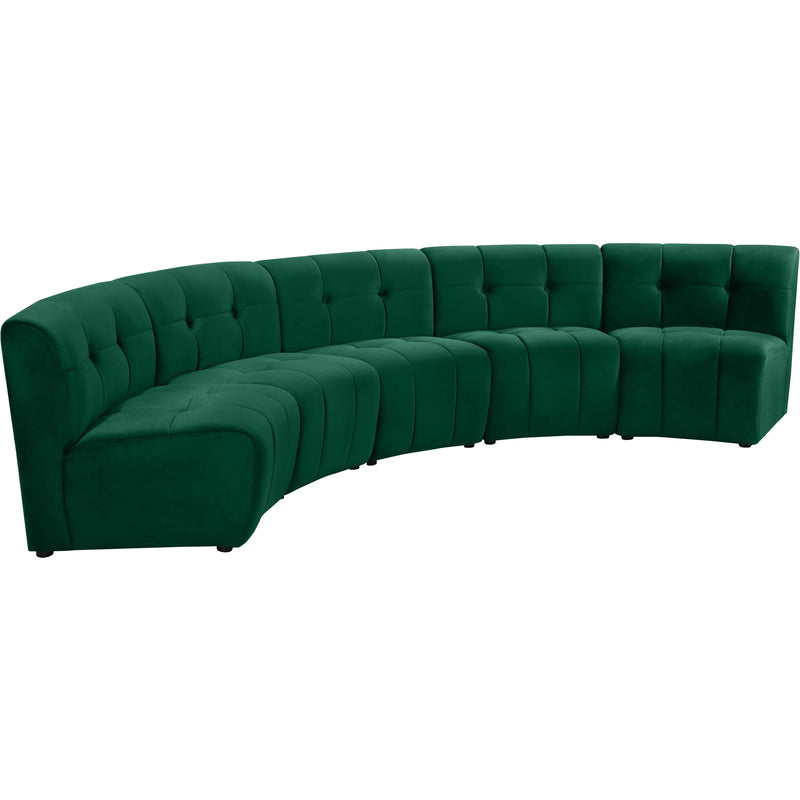 Meridian Limitless Green Velvet 5pc. Modular Sectional IMAGE 2