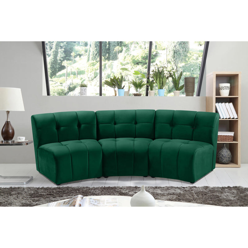 Meridian Limitless Green Velvet 3pc. Modular Sectional IMAGE 12