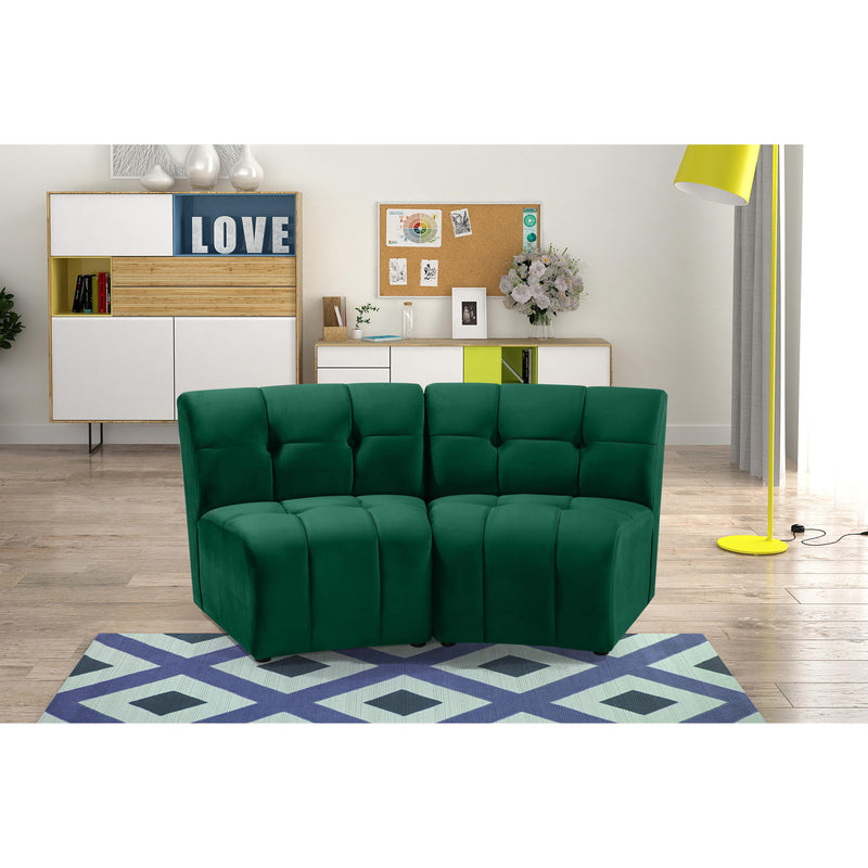 Meridian Limitless Green Velvet 2pc. Modular Sectional IMAGE 12