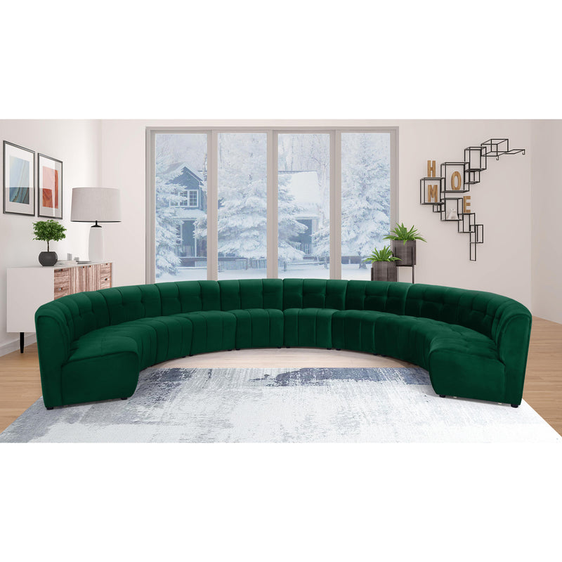 Meridian Limitless Green Velvet 10pc. Modular Sectional IMAGE 12