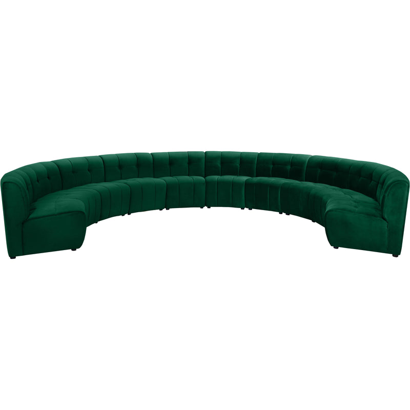 Meridian Limitless Green Velvet 10pc. Modular Sectional IMAGE 1