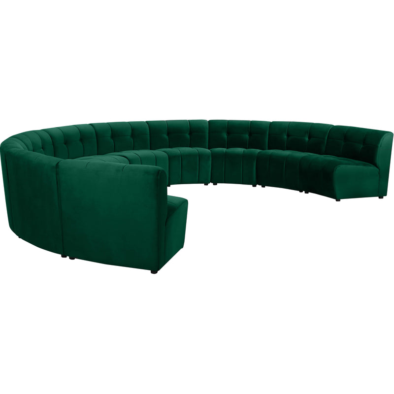 Meridian Limitless Green Velvet 10pc. Modular Sectional IMAGE 2