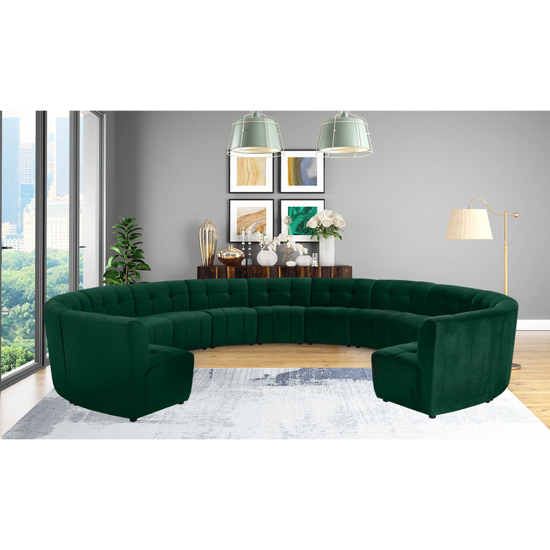 Meridian Limitless Green Velvet 13pc. Modular Sectional IMAGE 12