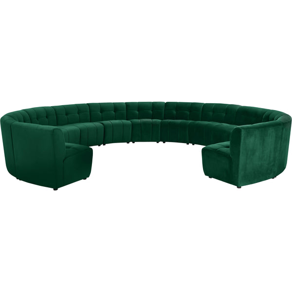 Meridian Limitless Green Velvet 13pc. Modular Sectional IMAGE 1