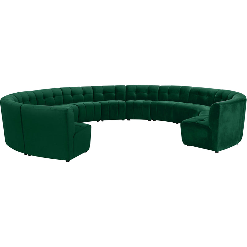 Meridian Limitless Green Velvet 13pc. Modular Sectional IMAGE 2