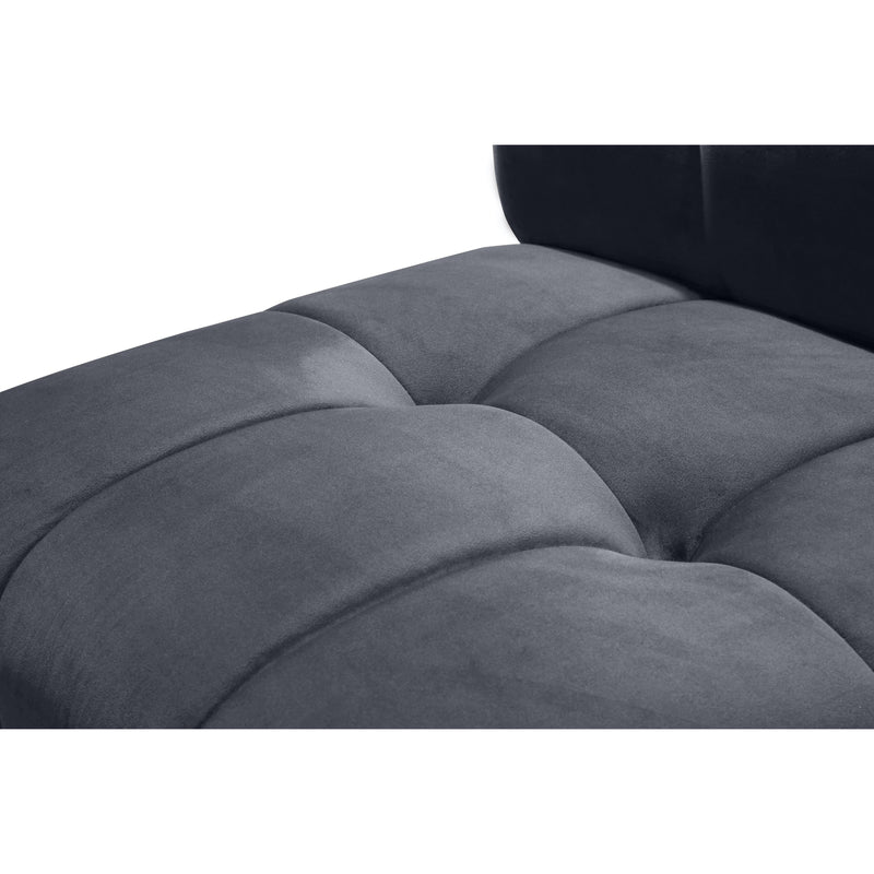 Meridian Limitless Grey Velvet 15pc. Modular Sectional IMAGE 9