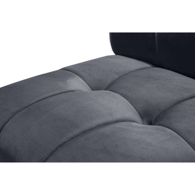 Meridian Limitless Grey Velvet 14pc. Modular Sectional IMAGE 9