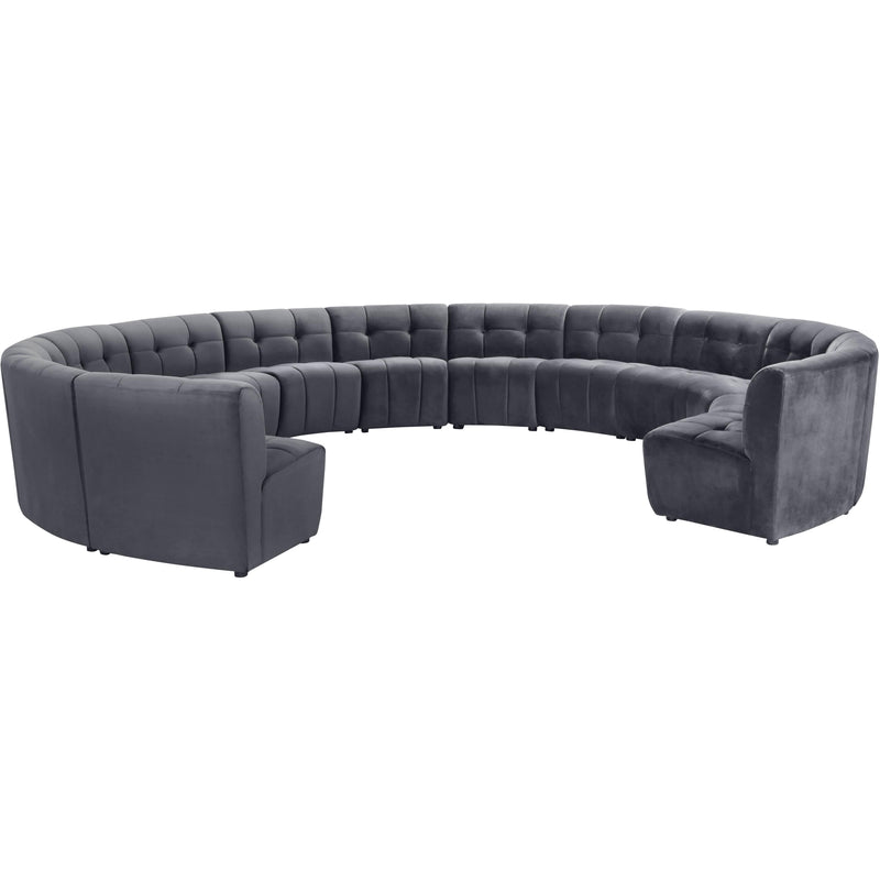 Meridian Limitless Grey Velvet 13pc. Modular Sectional IMAGE 2