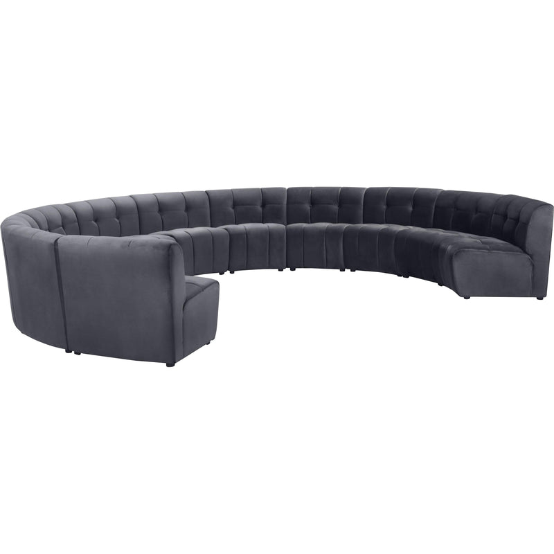 Meridian Limitless Grey Velvet 11pc. Modular Sectional IMAGE 2