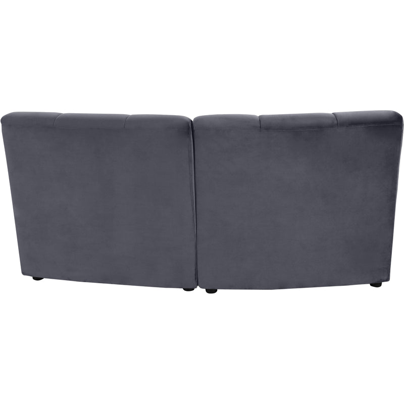 Meridian Limitless Grey Velvet 2pc. Modular Sectional IMAGE 3