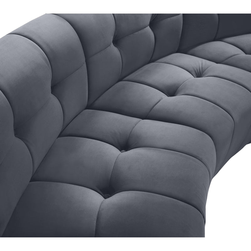 Meridian Limitless Grey Velvet 2pc. Modular Sectional IMAGE 6