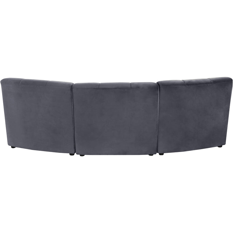 Meridian Limitless Grey Velvet 3pc. Modular Sectional IMAGE 3