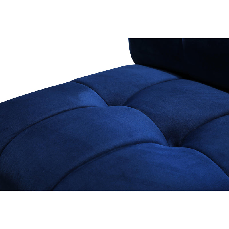 Meridian Limitless Navy Velvet 9pc. Modular Sectional IMAGE 10