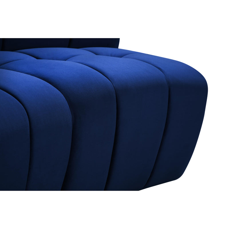 Meridian Limitless Navy Velvet 9pc. Modular Sectional IMAGE 11