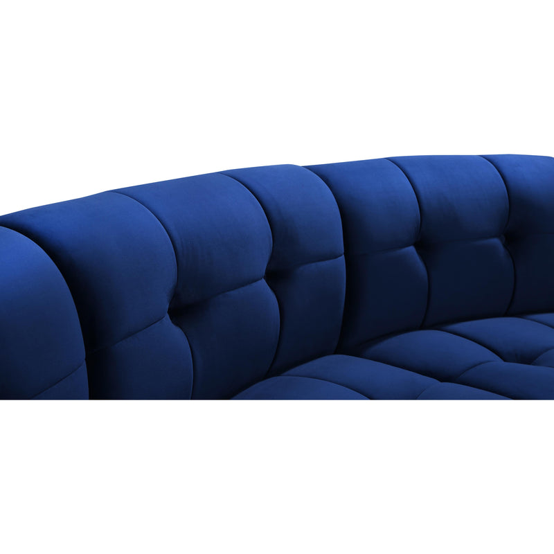 Meridian Limitless Navy Velvet 9pc. Modular Sectional IMAGE 5