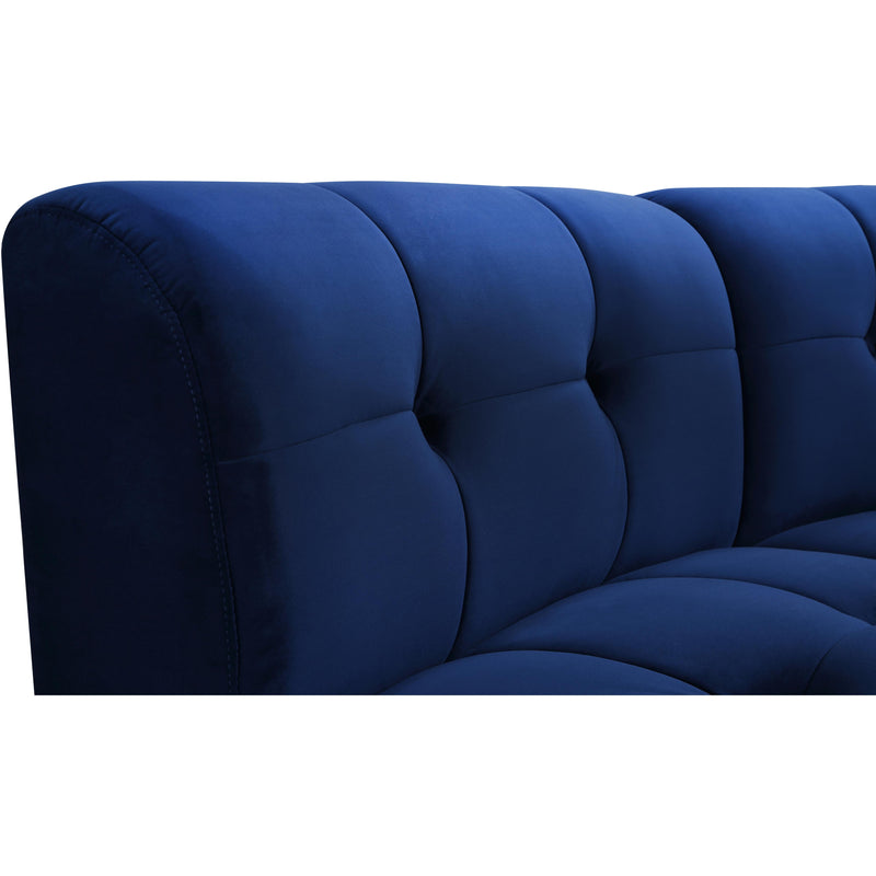 Meridian Limitless Navy Velvet 9pc. Modular Sectional IMAGE 8