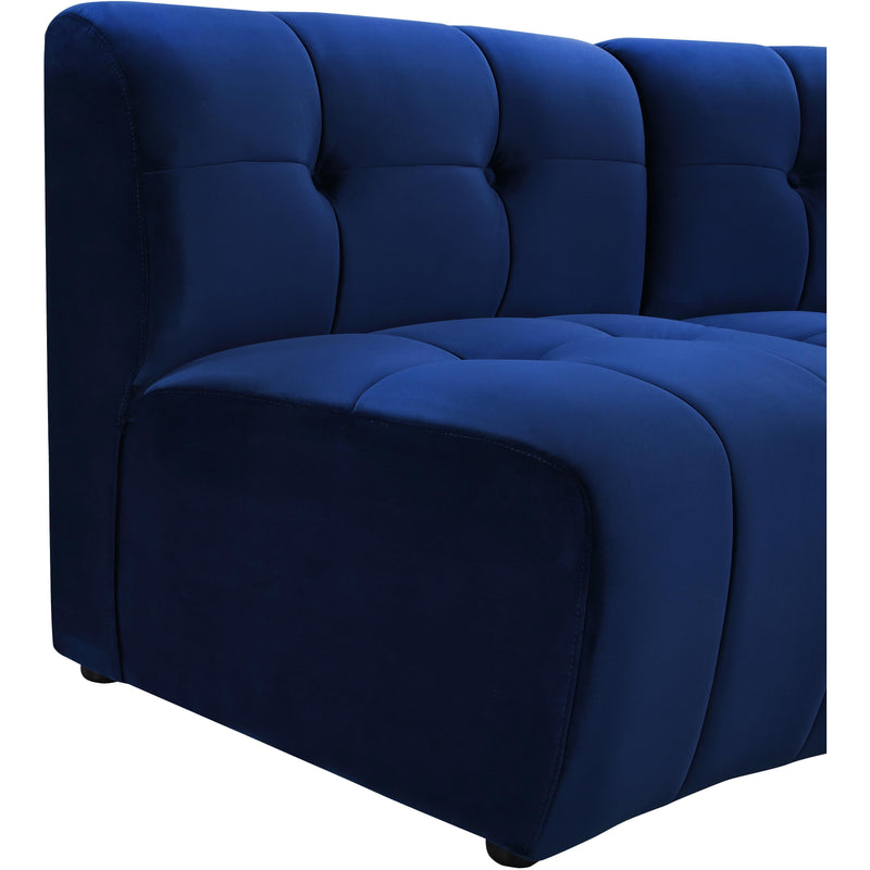 Meridian Limitless Navy Velvet 8pc. Modular Sectional IMAGE 9