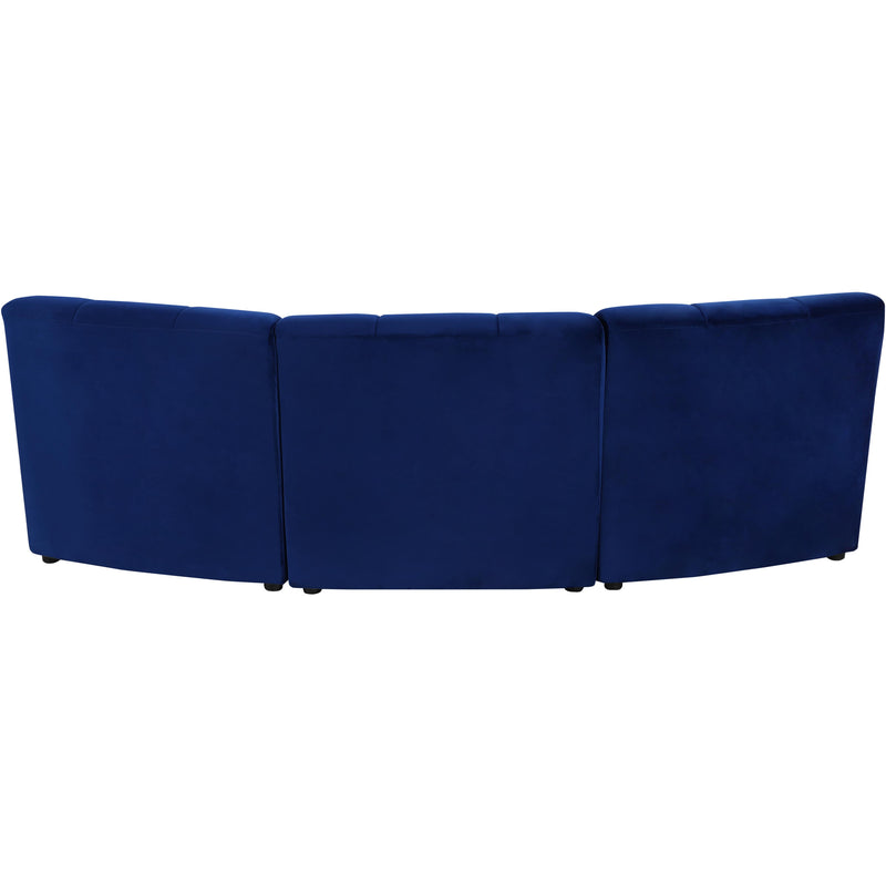 Meridian Limitless Navy Velvet 3pc. Modular Sectional IMAGE 3