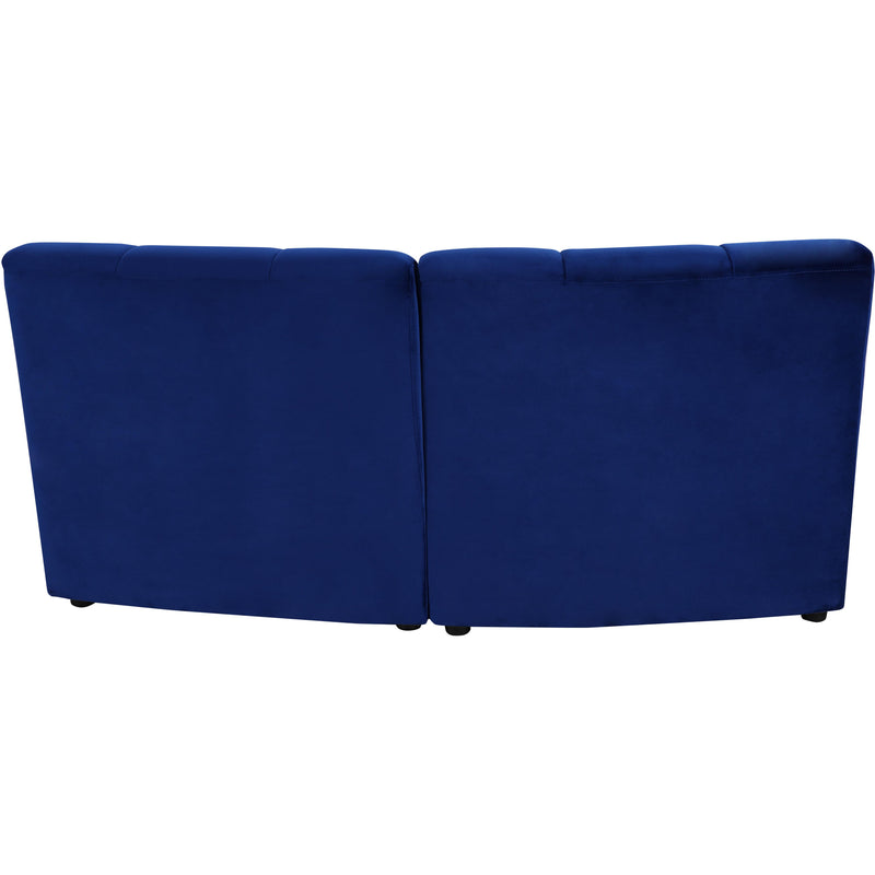 Meridian Limitless Navy Velvet 2pc. Modular Sectional IMAGE 3