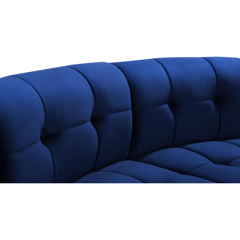 Meridian Limitless Navy Velvet 2pc. Modular Sectional IMAGE 5