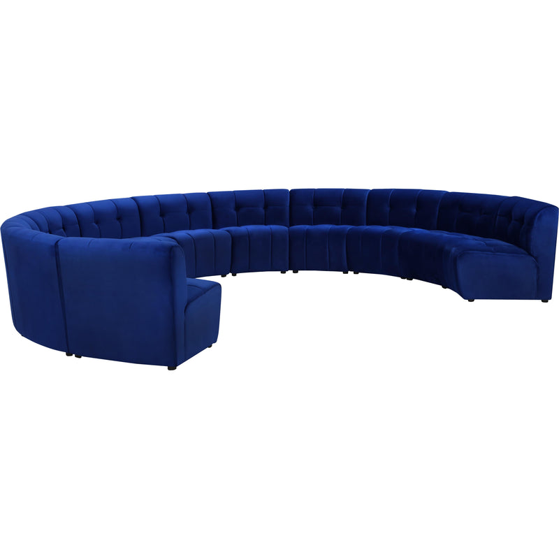 Meridian Limitless Navy Velvet 11pc. Modular Sectional IMAGE 2