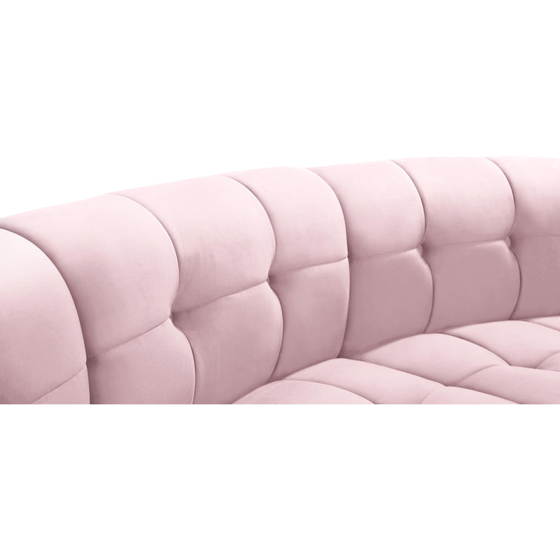 Meridian Limitless Pink Velvet 15pc. Modular Sectional IMAGE 4