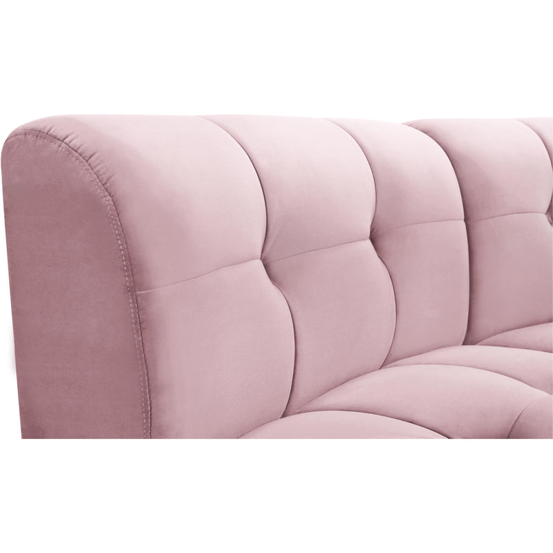 Meridian Limitless Pink Velvet 15pc. Modular Sectional IMAGE 7