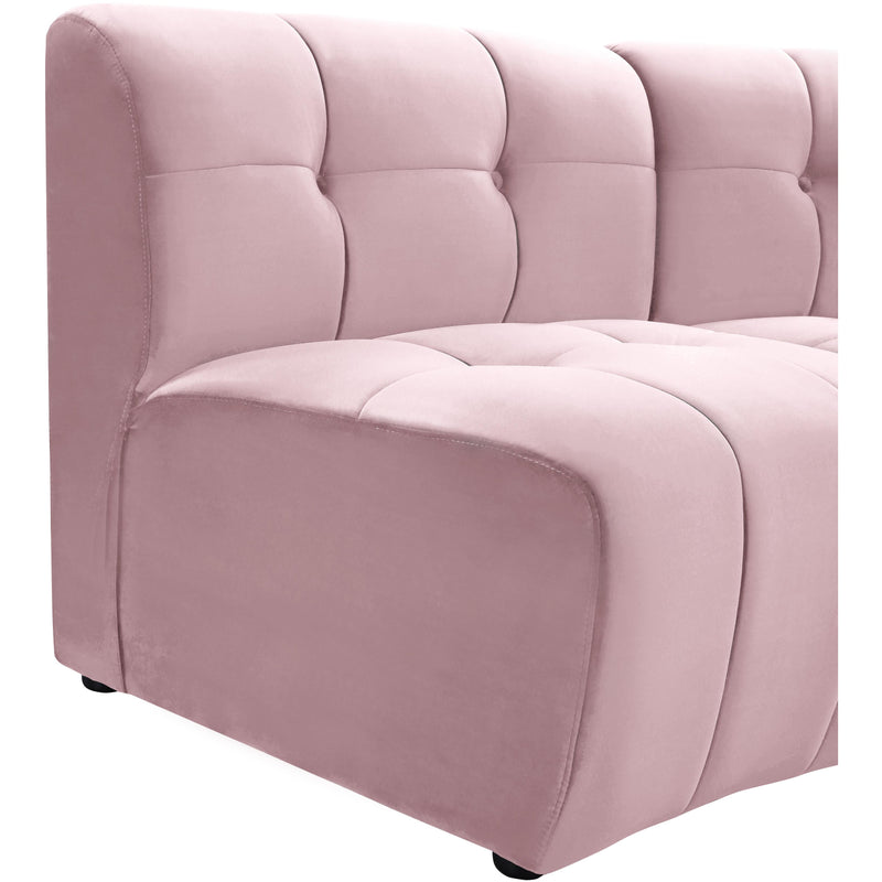 Meridian Limitless Pink Velvet 15pc. Modular Sectional IMAGE 8