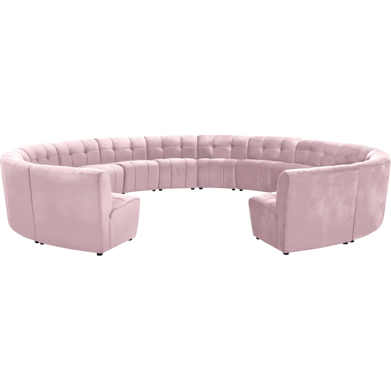 Meridian Limitless Pink Velvet 14pc. Modular Sectional IMAGE 1