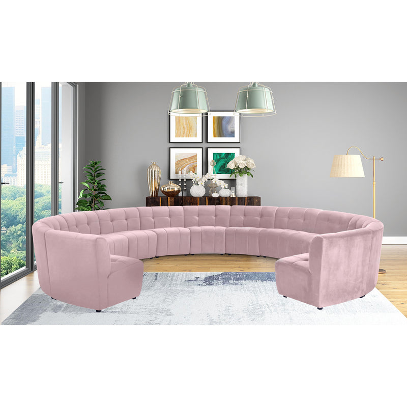 Meridian Limitless Pink Velvet 13pc. Modular Sectional IMAGE 12