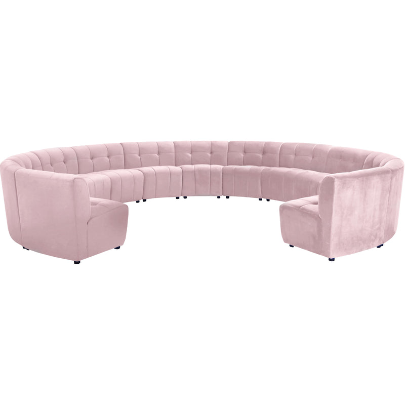 Meridian Limitless Pink Velvet 13pc. Modular Sectional IMAGE 1